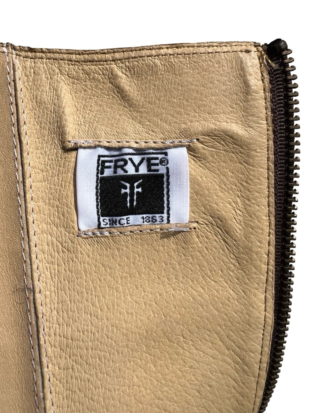 FRYE Jayden Redwood Brown Tall Leather Riding Boots Sz 5.5 Equestrian‎ Western - Picture 10 of 13